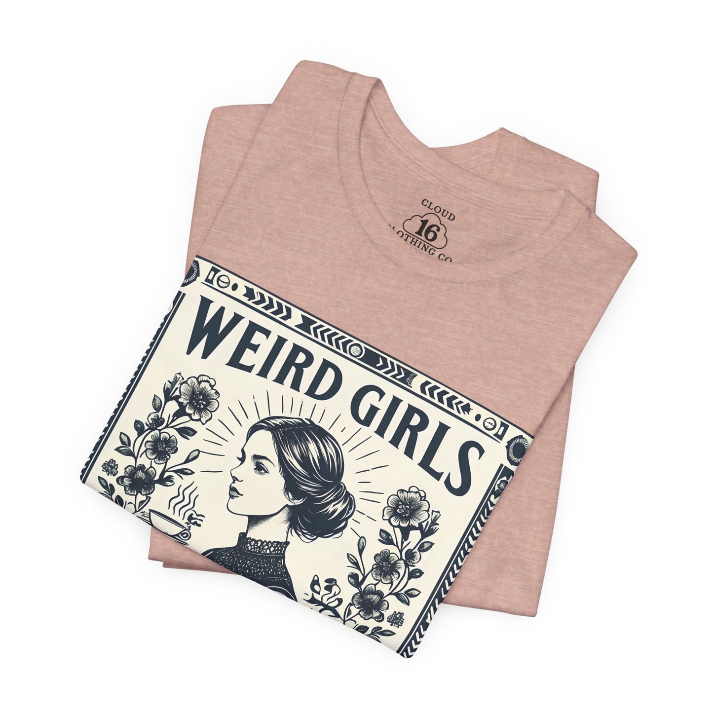 Weird Girls Club Vintage T-Shirt - Feminist Graphic Tee for Women