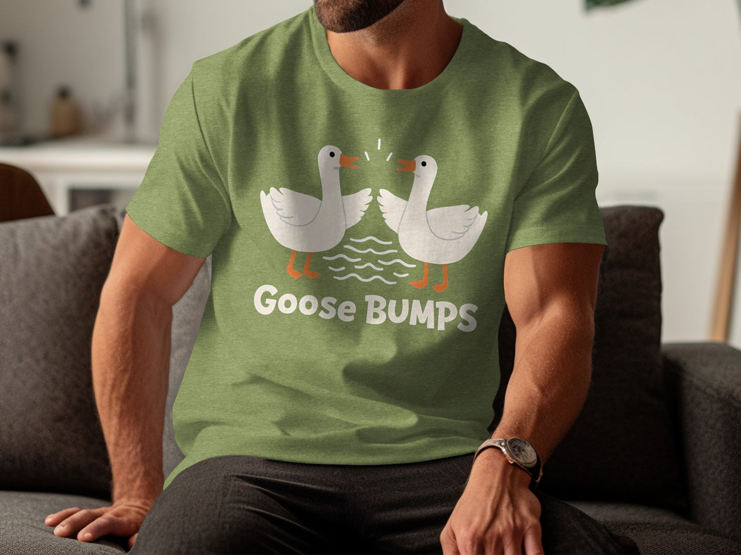 Goose Bumps Funny Graphic T-Shirt