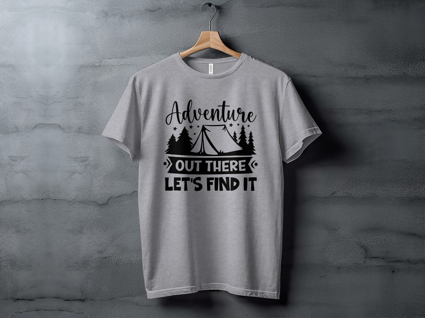 Adventure Out There Lets Find It Graphic Adventure T-Shirt T-Shirt - Outdoor & Adventure Collection - Mile Marker 16 Gear by Cloud 16 Clothing Co.