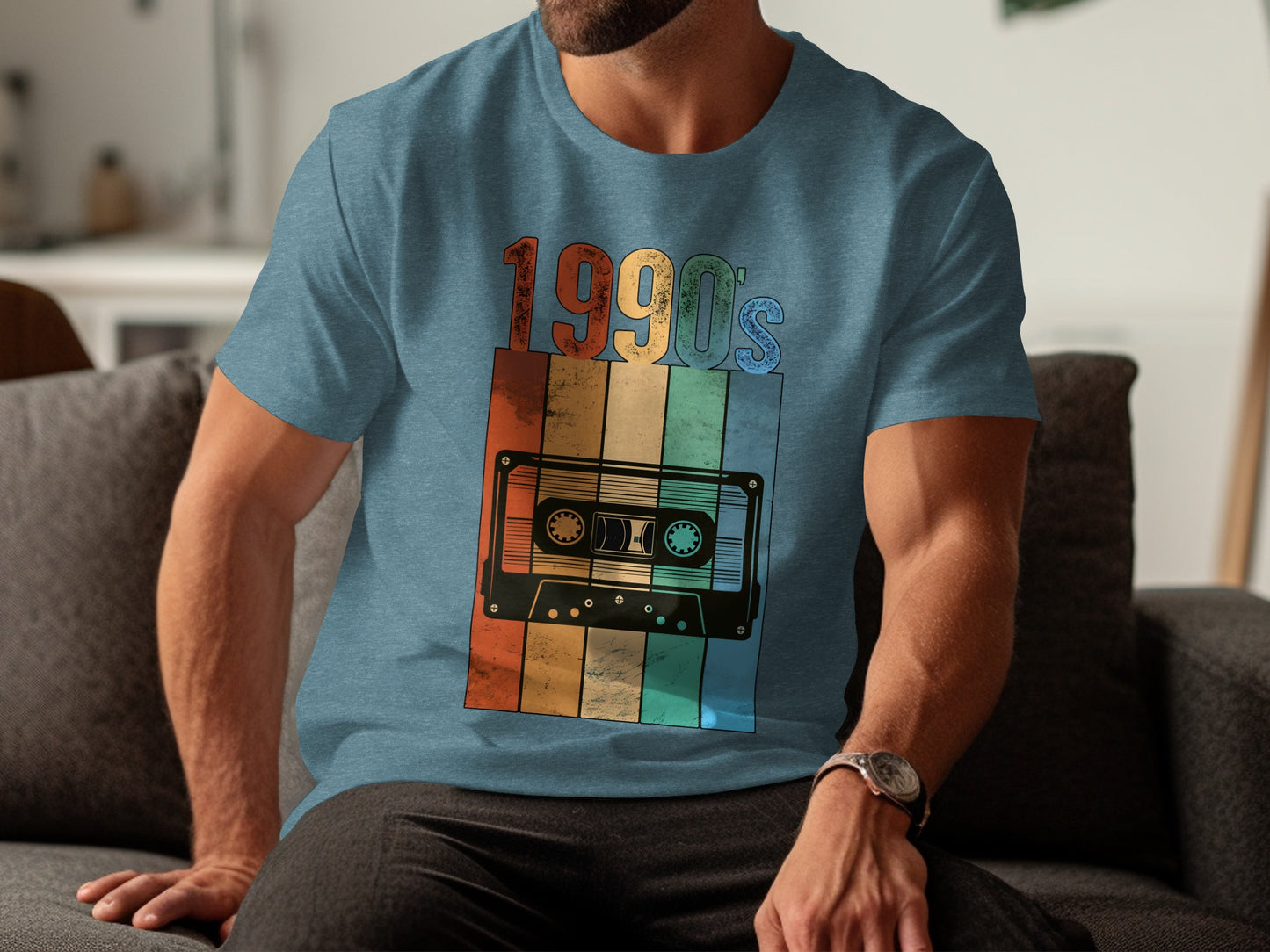 Vintage 1990s Retro Cassette Tape Graphic T-shirt