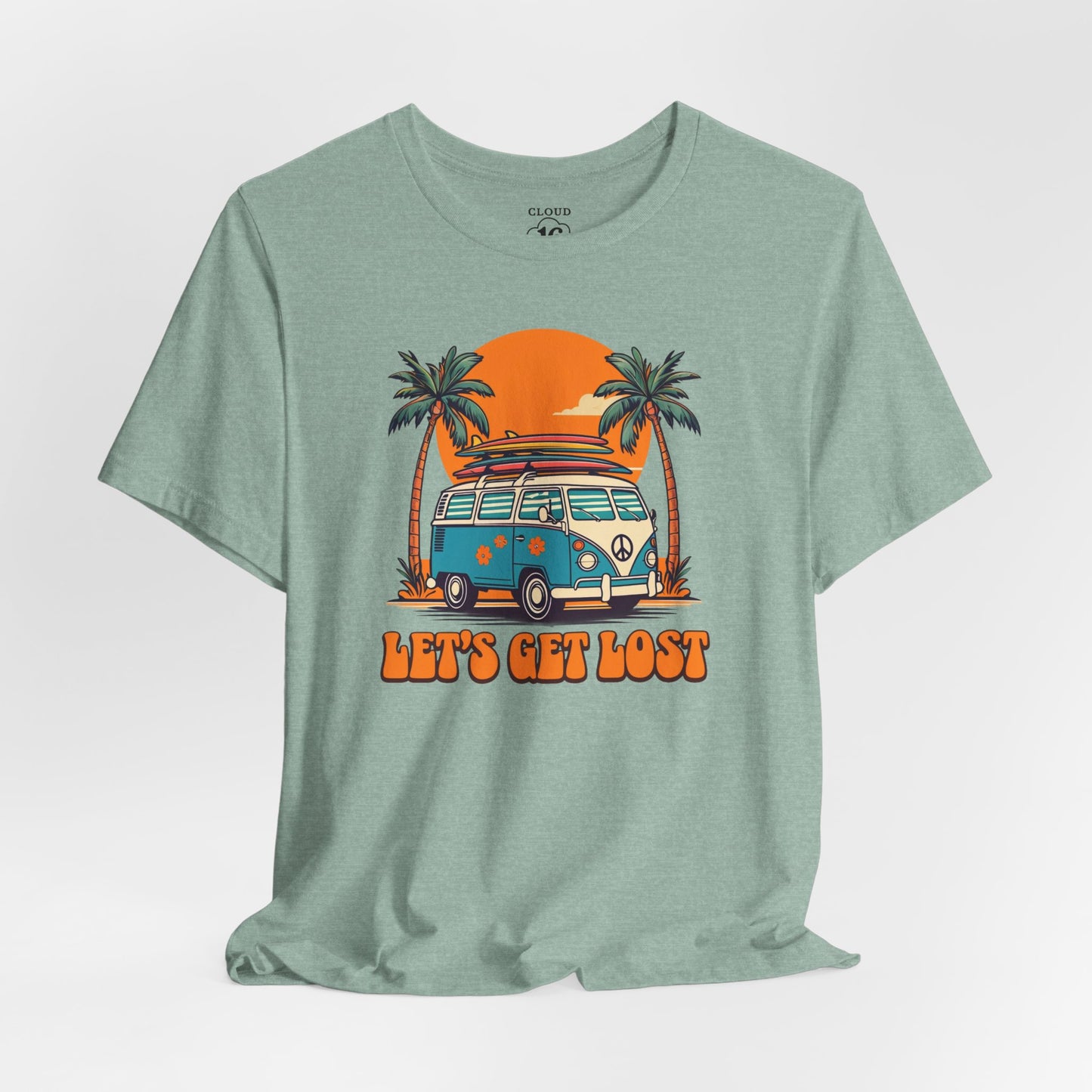 Let's Get Lost Retro Adventure Tee - Unisex Travel Shirt for Nature Lovers