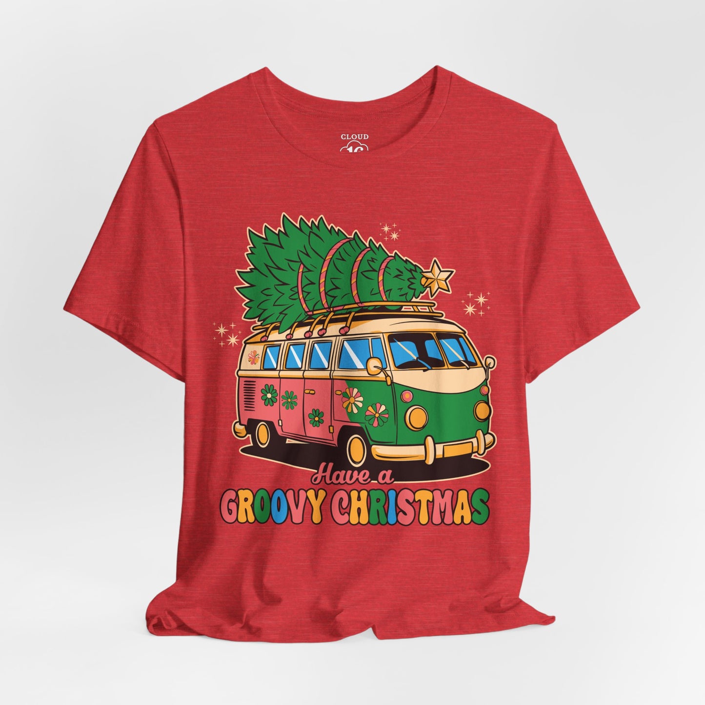 Have a Groovy Christmas - Vintage Van with Tree Shirt