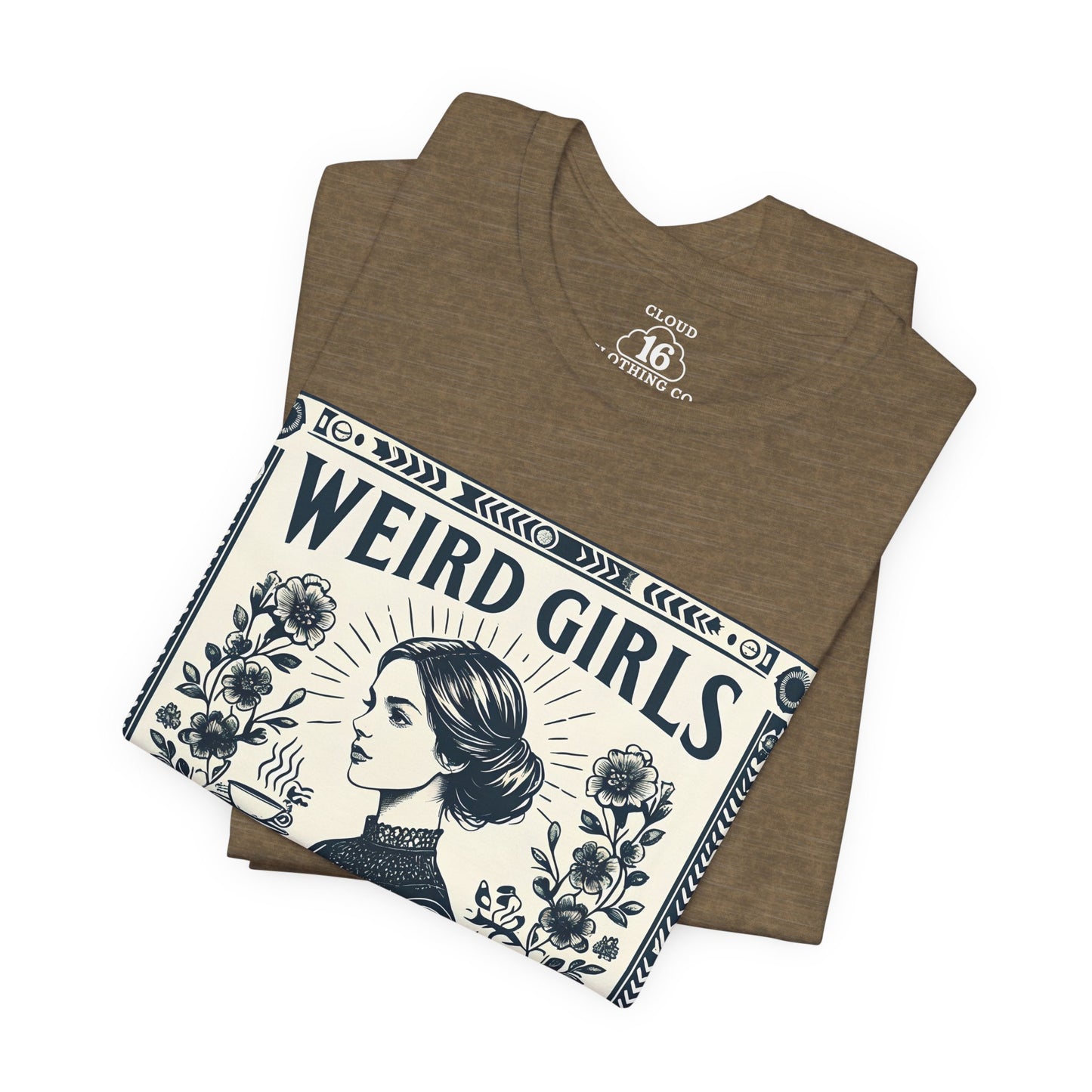 Weird Girls Club Vintage T-Shirt - Feminist Graphic Tee for Women