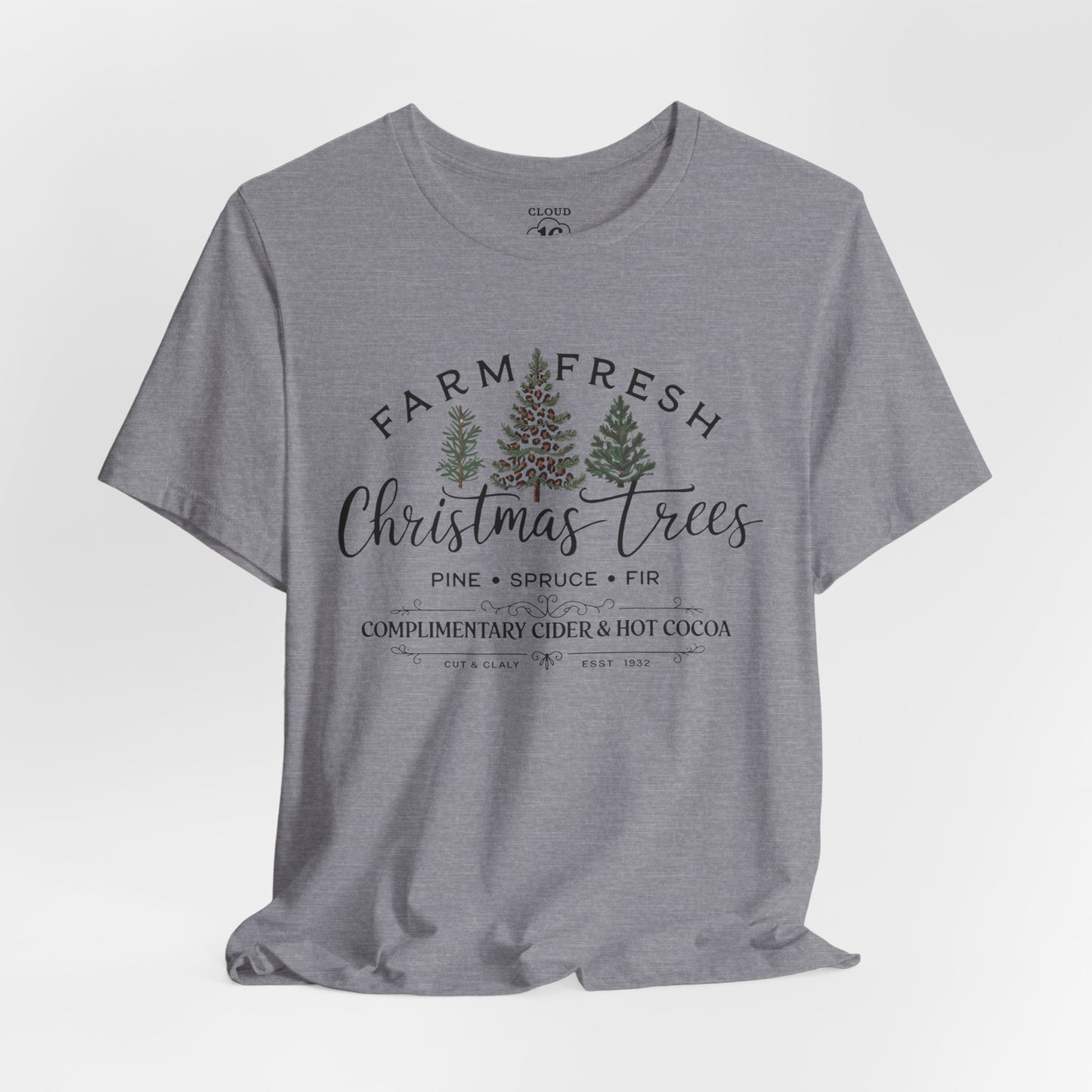 Farm Fresh Christmas Trees Unisex T-Shirt | Festive Holiday Tee