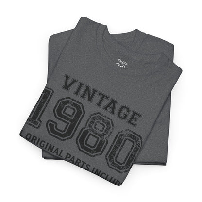 Vintage 1980 Retro T-Shirt - Premium Unisex Cotton Tee