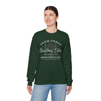 Farm Fresh Christmas Trees Crewneck Sweatshirt