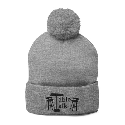 Table Talk Logo Embroidered Pom-Pom Knit Cap