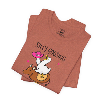 Silly Goosing Women's Tee - Funny Animal Graphic T-Shirt