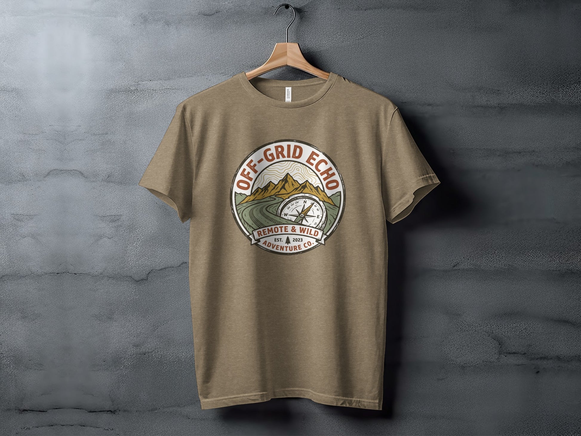 Off-Grid Echo Explorer: The Explorer's Adventure Tee: Off-Grid Echo Remote & Wild Adventure Co. t-shirt.