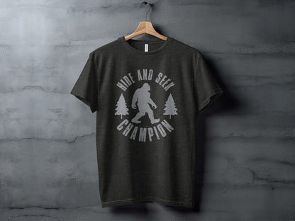 Hide and Seek Champion Bigfoot Sasquatch T-Shirt