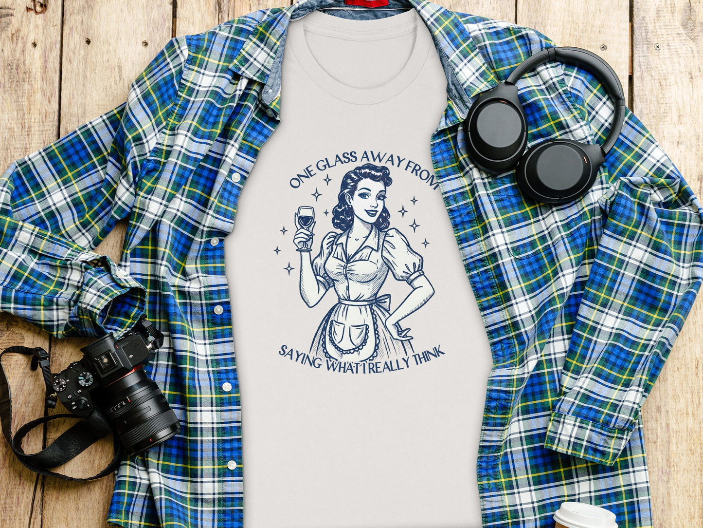 One Glass Away From Saying What I Really Think Shirt