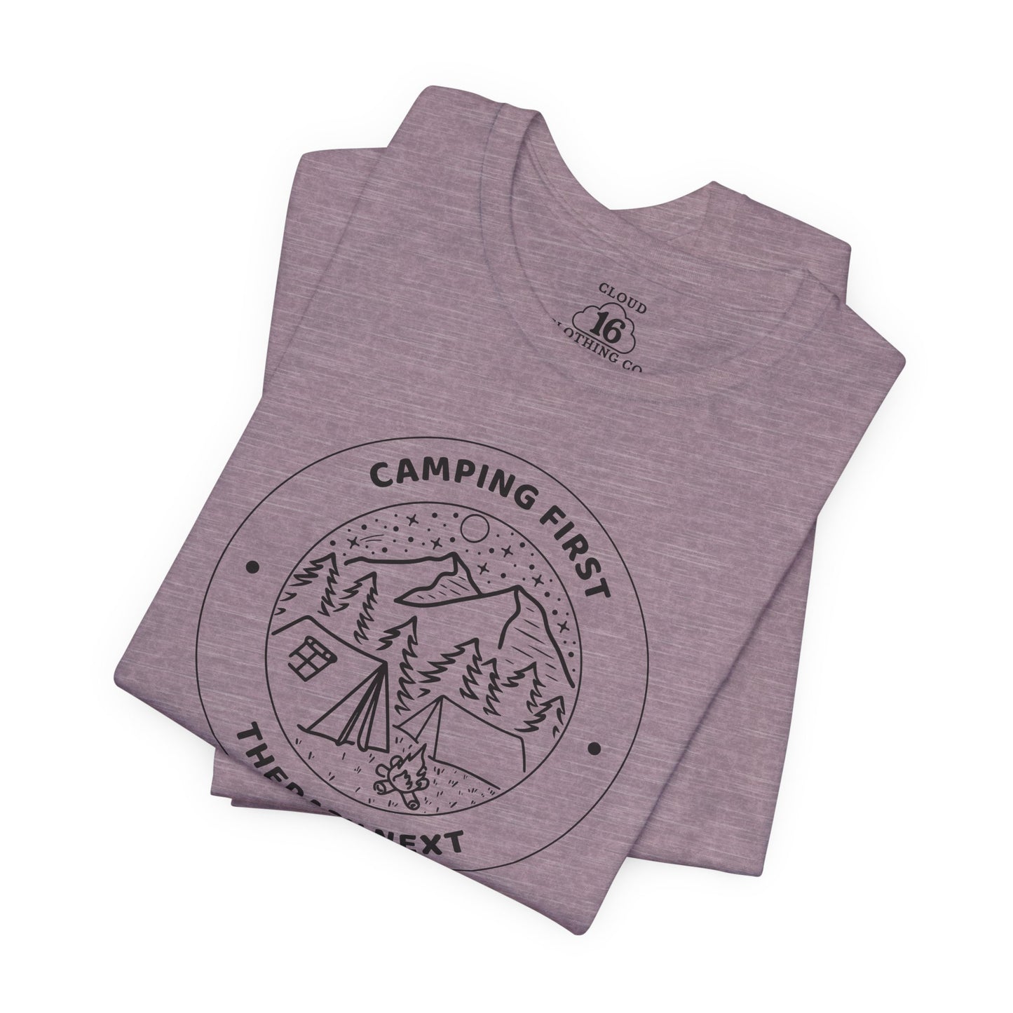 Camping Therapy Unisex T-Shirt - Nature Lover Gift for Outdoor Adventures