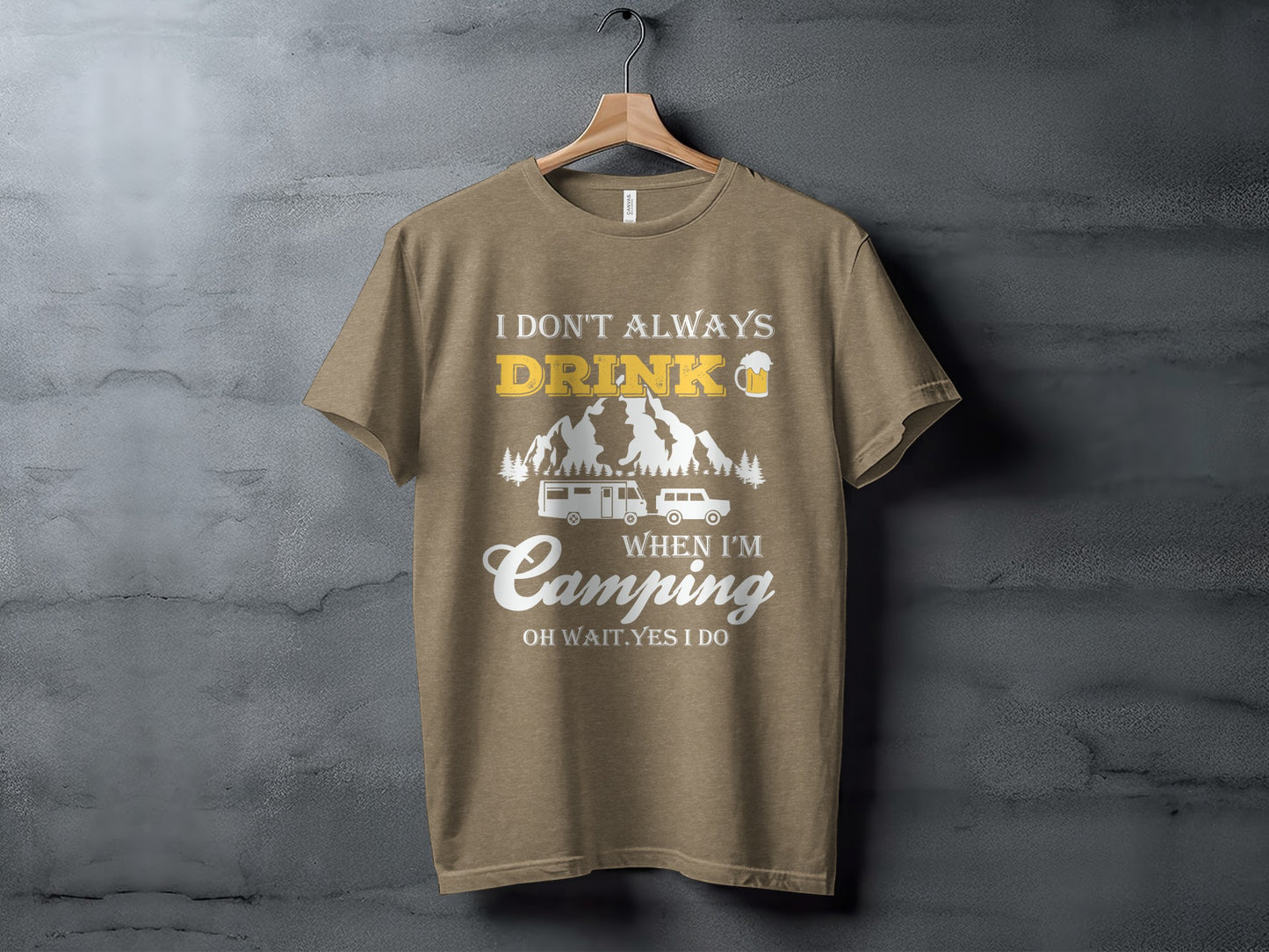 Camping Trip Funny Drinking Quote Graphic Adventure T-Shirt T-Shirt - Outdoor & Adventure Collection - Mile Marker 16 Gear by Cloud 16 Clothing Co.
