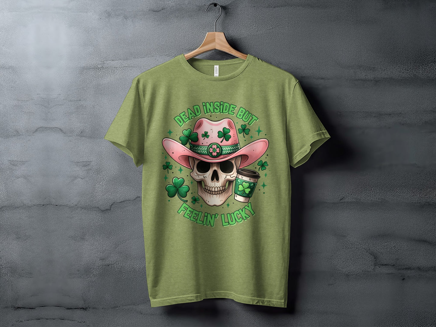 Dead Inside But Feelin' Lucky Skull T-Shirt