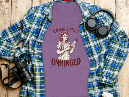 Completely Unhinged Graphic Tee Shirt Product