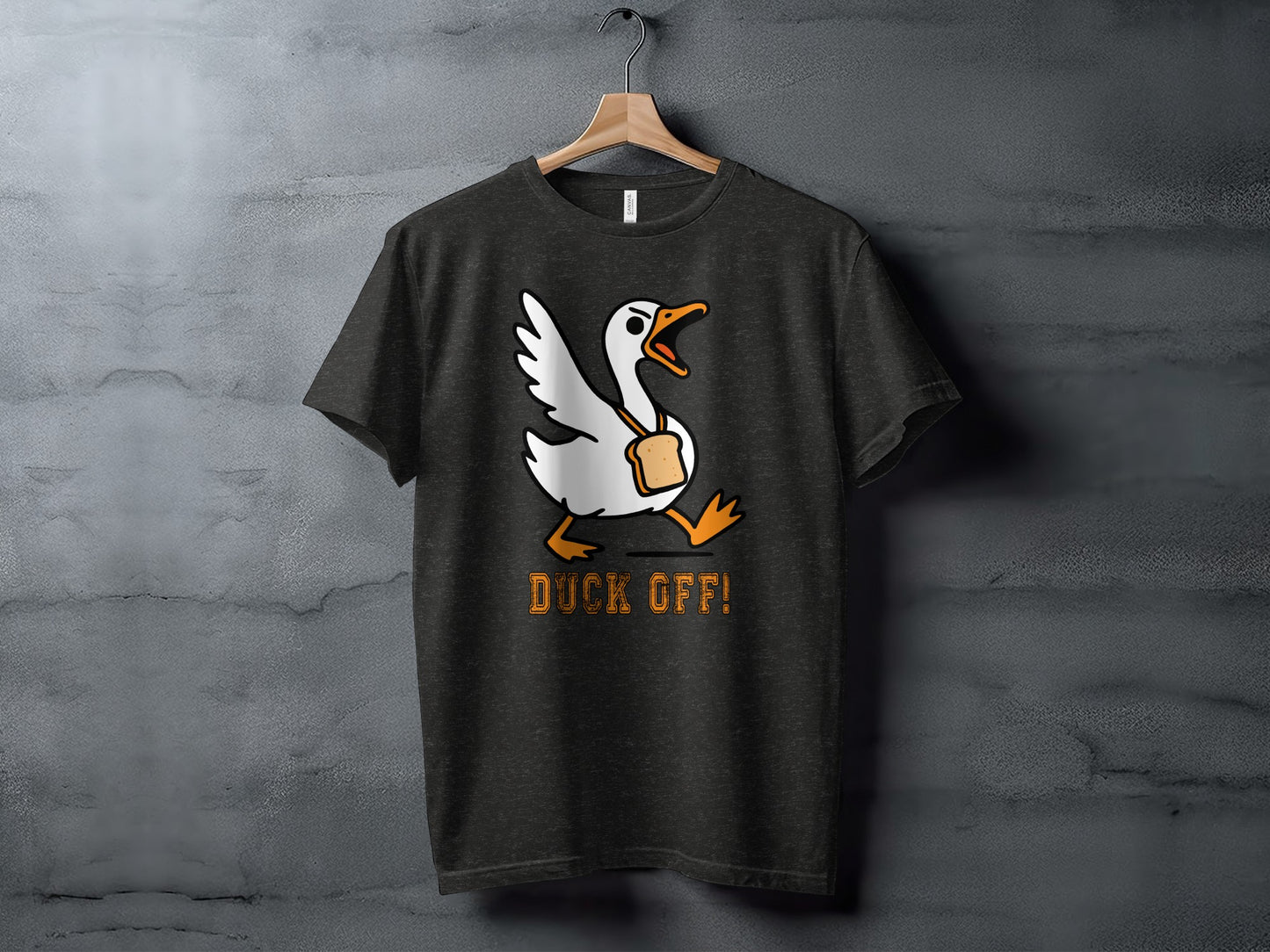 Duck Off Graphic Tee Funny Humorous Shirt Design