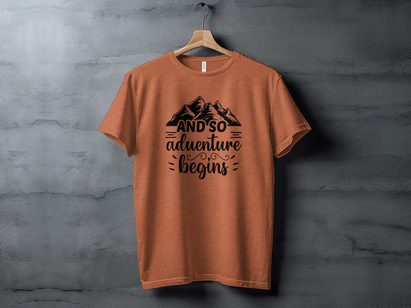 And So Adventure Begins Mountain Theme Graphic T-Shirt T-Shirt - Outdoor & Adventure Collection - Mile Marker 16 Gear by Cloud 16 Clothing Co.
