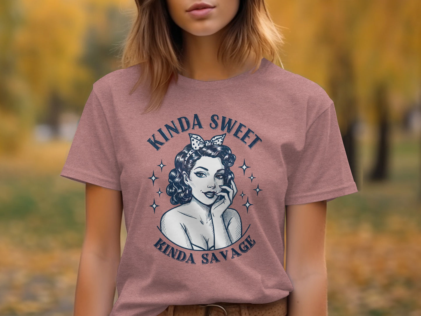 Kinda Sweet Kinda Savage Graphic Tee For Women