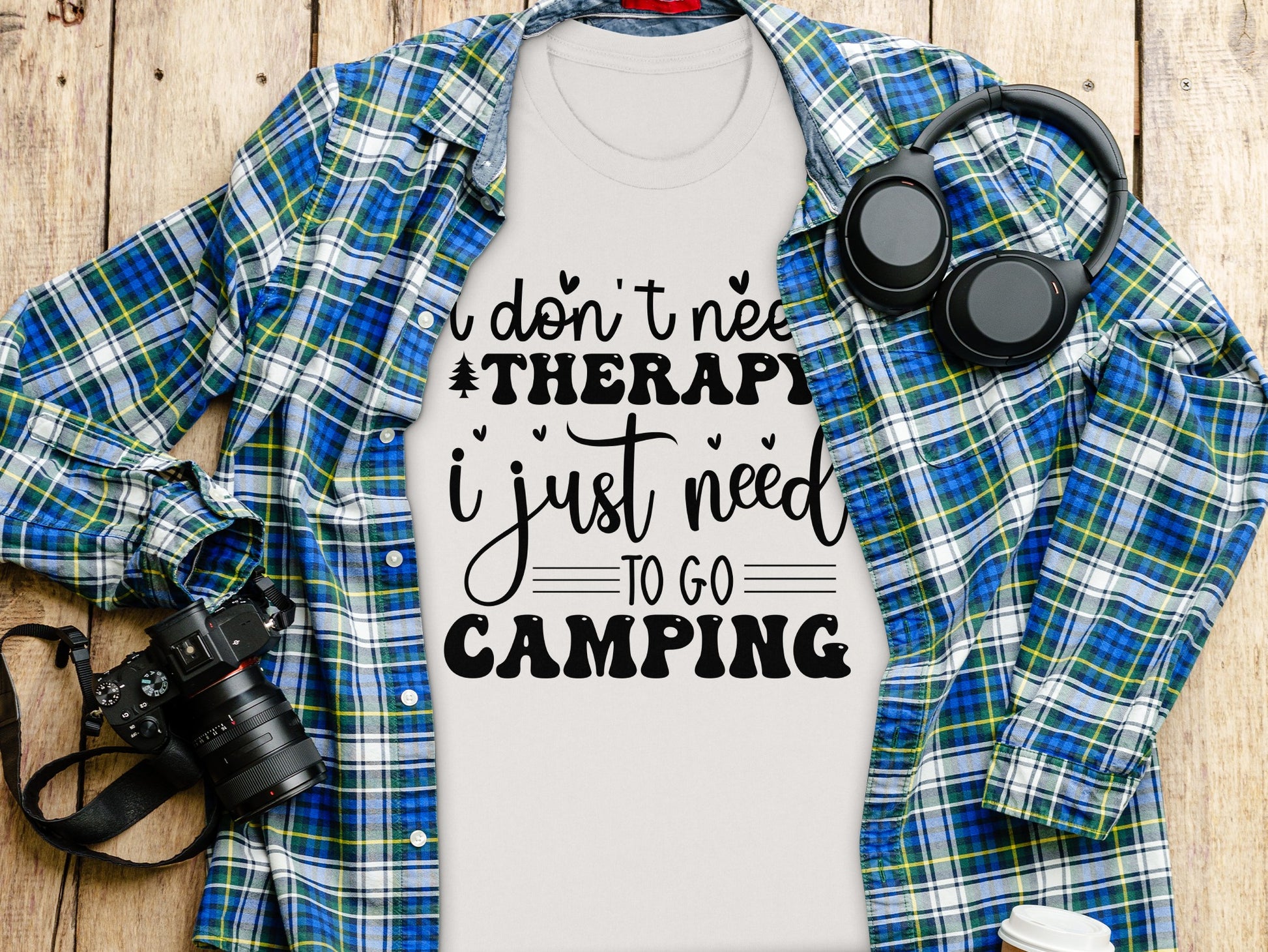 I Don't Need Therapy Just Camping Adventure T-Shirt T-Shirt - Outdoor & Adventure Collection - Mile Marker 16 Gear by Cloud 16 Clothing Co.
