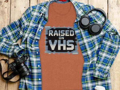 Raised On VHS Graphic T-Shirt for Nostalgia Lovers