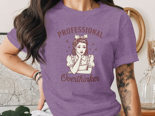 Professional Overthinker Graphic Tee Shirt