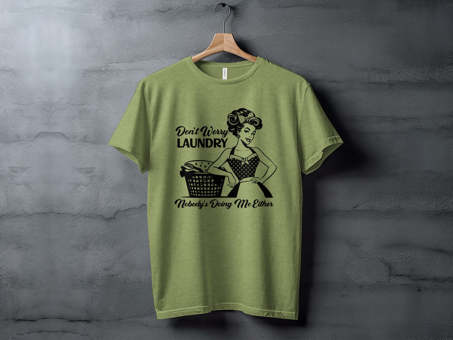 Vintage Style Laundry Graphic Tee Funny Unisex Shirt