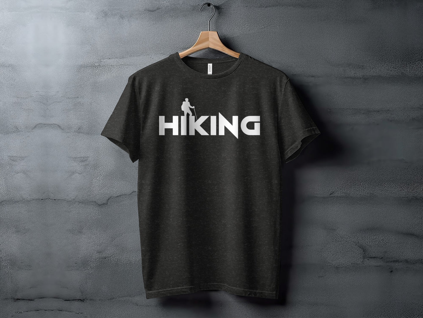 Hiking Above the Word Hiking Design Graphic T-Shirt T-Shirt - Outdoor & Adventure Collection - Mile Marker 16 Gear by Cloud 16 Clothing Co.