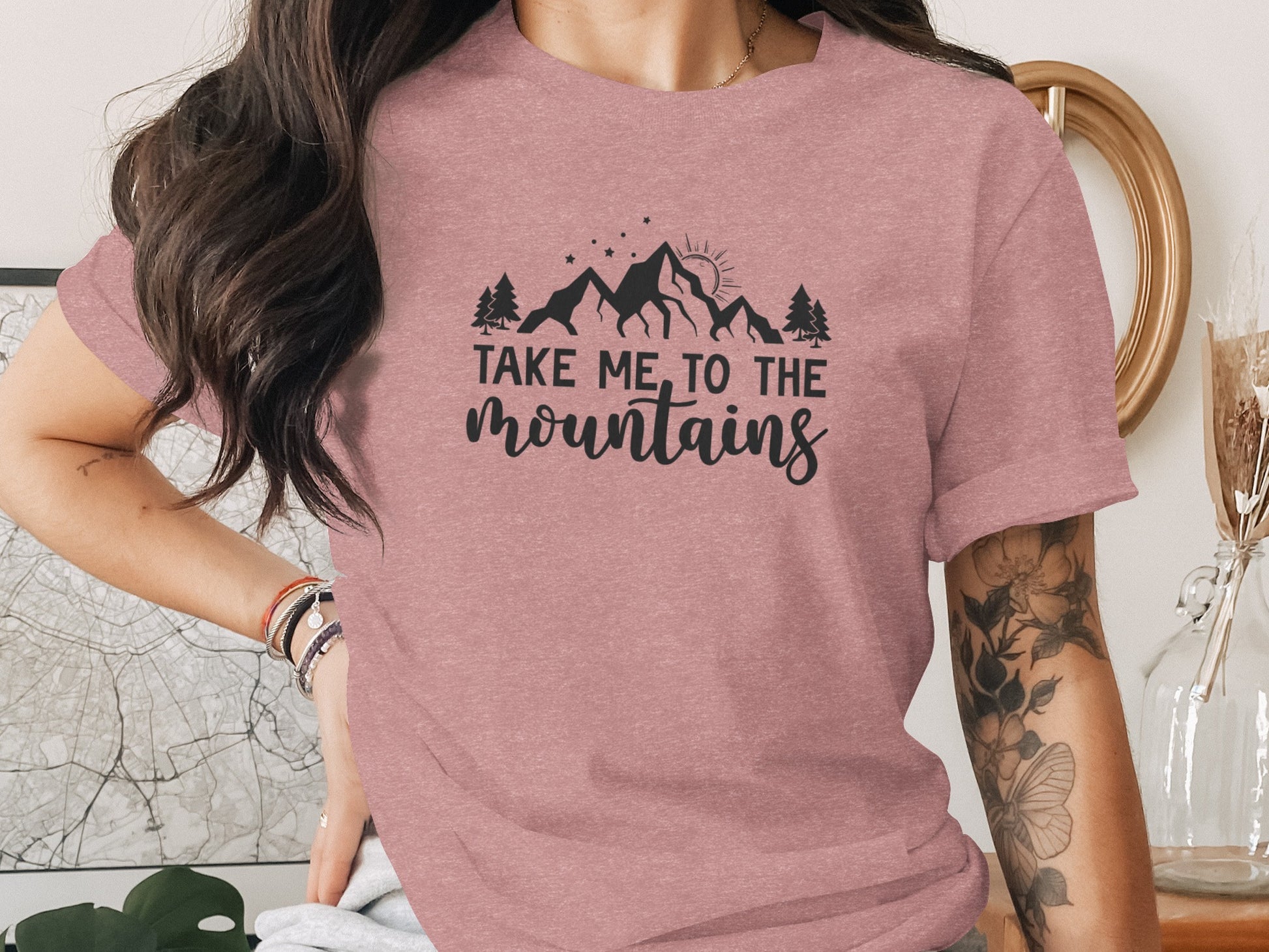 Take Me to the Mountains Nature Inspired Design T-Shirt T-Shirt - Outdoor & Adventure Collection - Mile Marker 16 Gear by Cloud 16 Clothing Co.