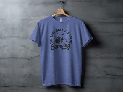 The Best Days Are Spent Camping Graphic Print T-Shirt T-Shirt - Outdoor & Adventure Collection - Mile Marker 16 Gear by Cloud 16 Clothing Co.