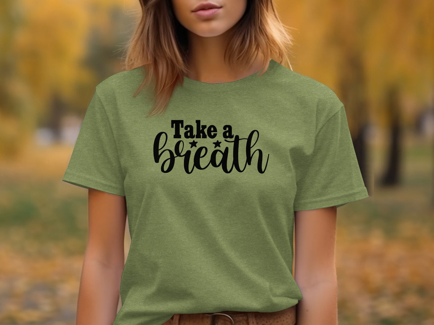 Take a Breath Graphic Two Stars Design Inspiration T-Shirt T-Shirt - Outdoor & Adventure Collection - Mile Marker 16 Gear by Cloud 16 Clothing Co.