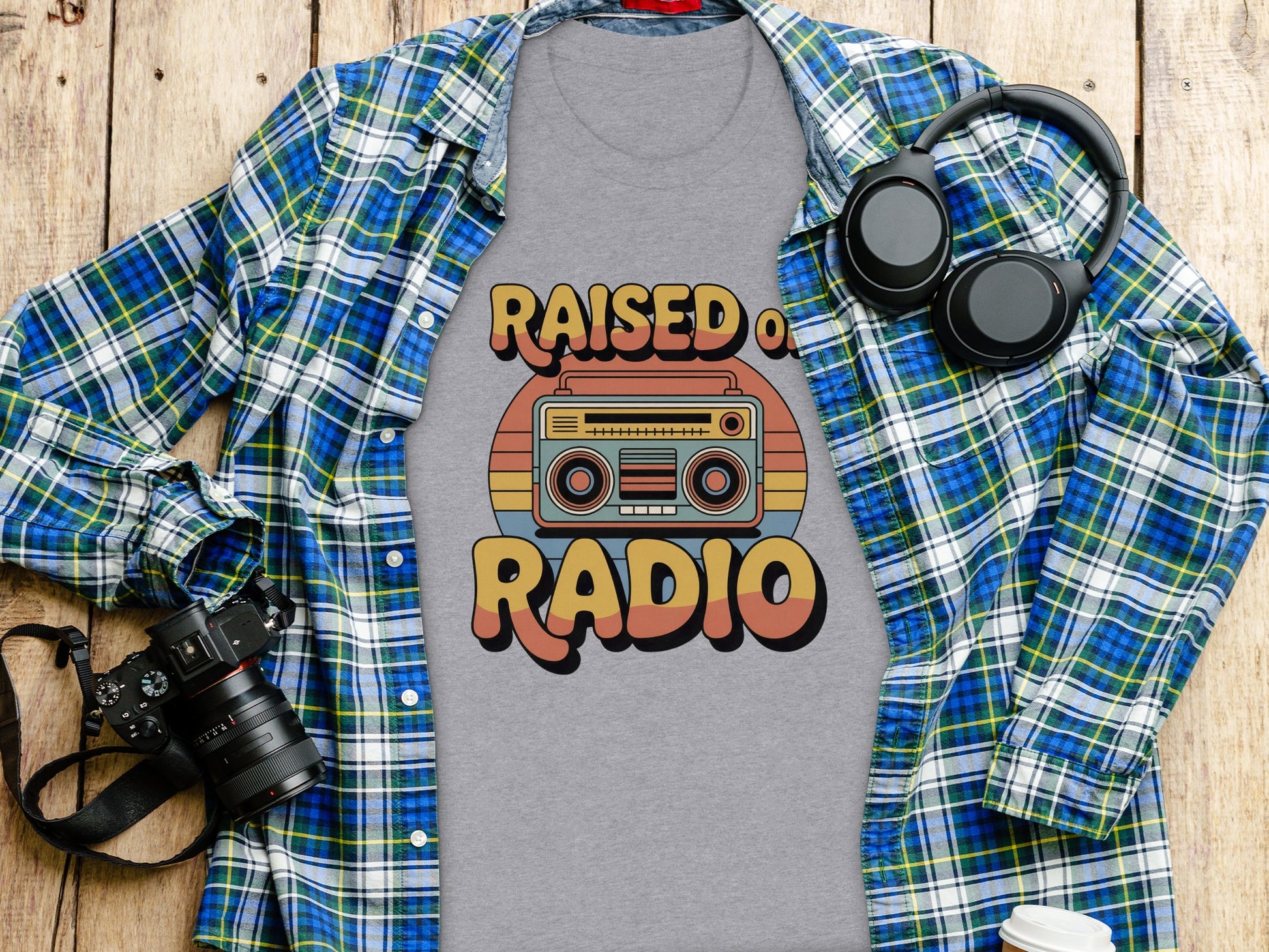 Raised on Radio Graphic T-Shirt for Music Lovers