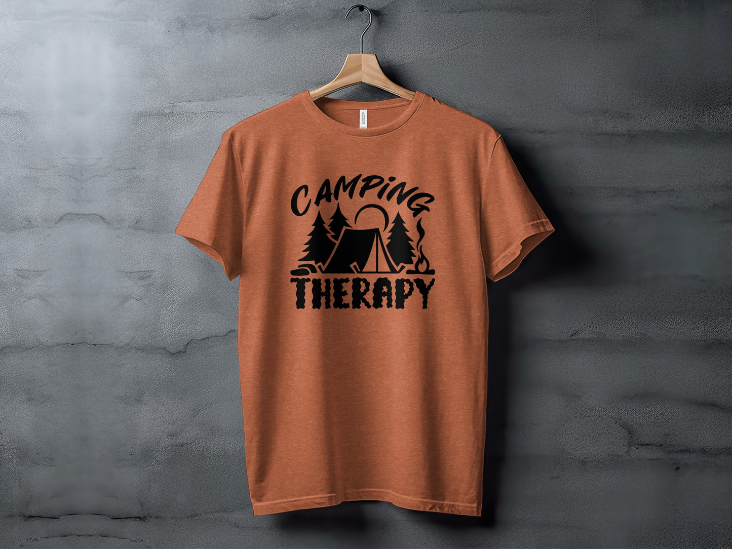 Camping Therapy Nature Adventure Outdoor Camping T-Shirt T-Shirt - Outdoor & Adventure Collection - Mile Marker 16 Gear by Cloud 16 Clothing Co.