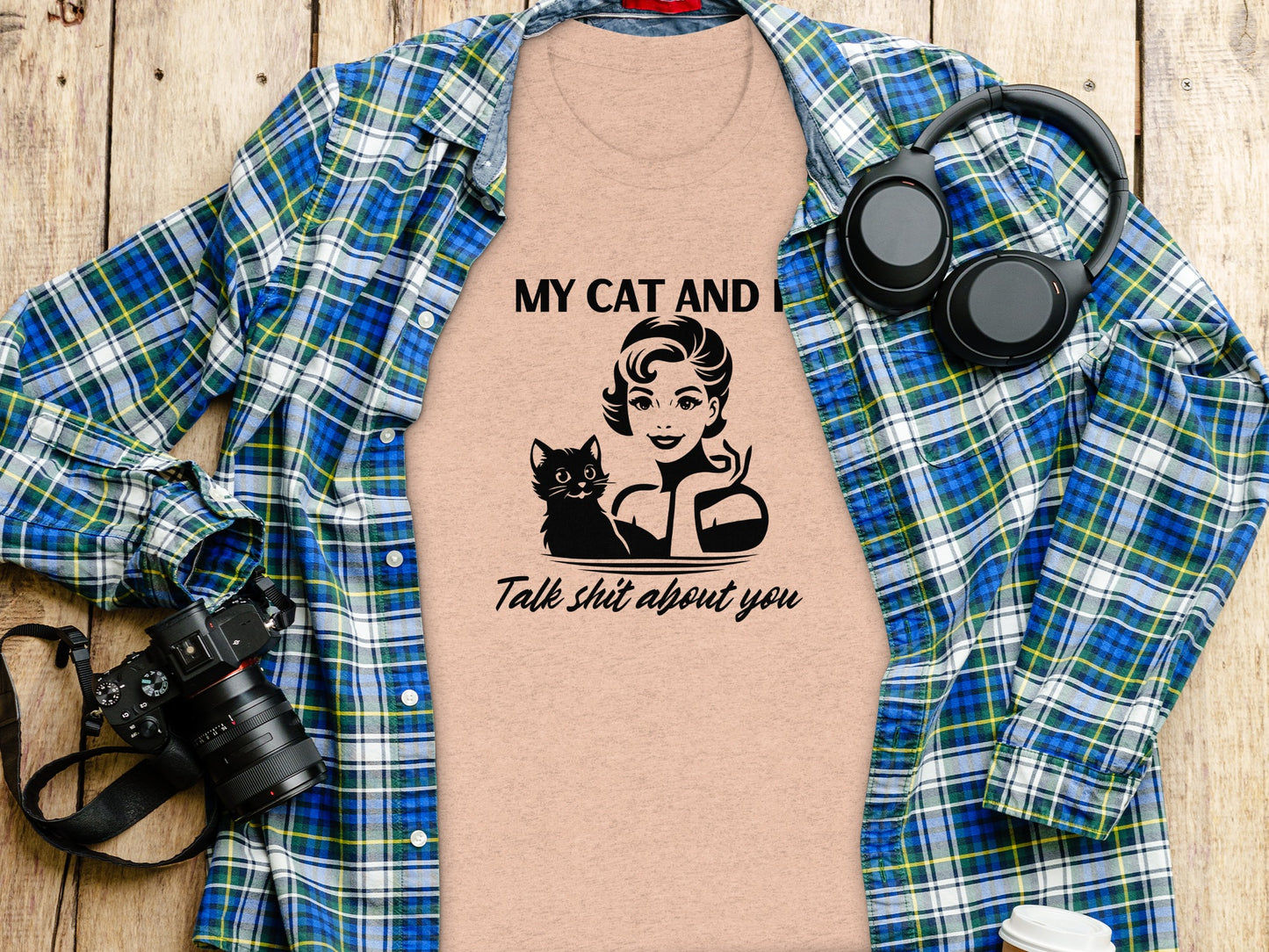 My Cat And I Talk Shit About You Graphic Tee