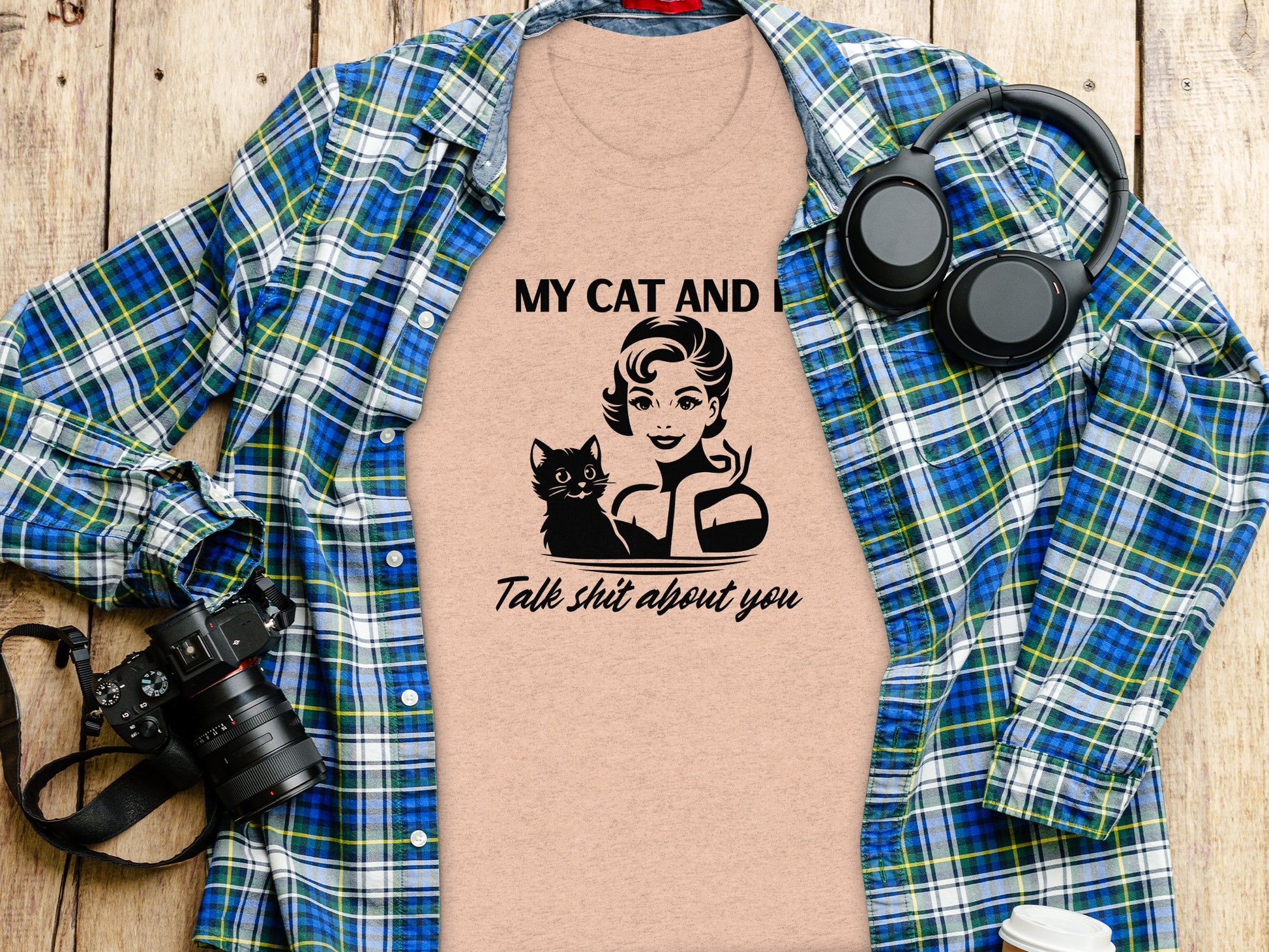 My Cat And I Talk Shit About You Graphic Tee