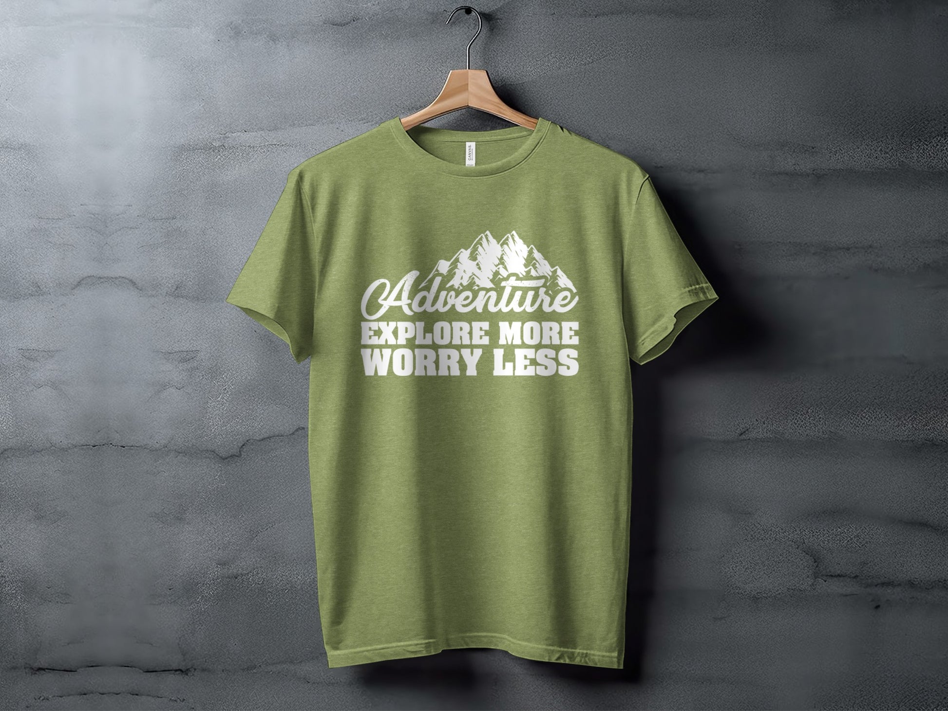 Adventure Explore More Worry Less Mountain Graphic T-Shirt T-Shirt - Outdoor & Adventure Collection - Mile Marker 16 Gear by Cloud 16 Clothing Co.