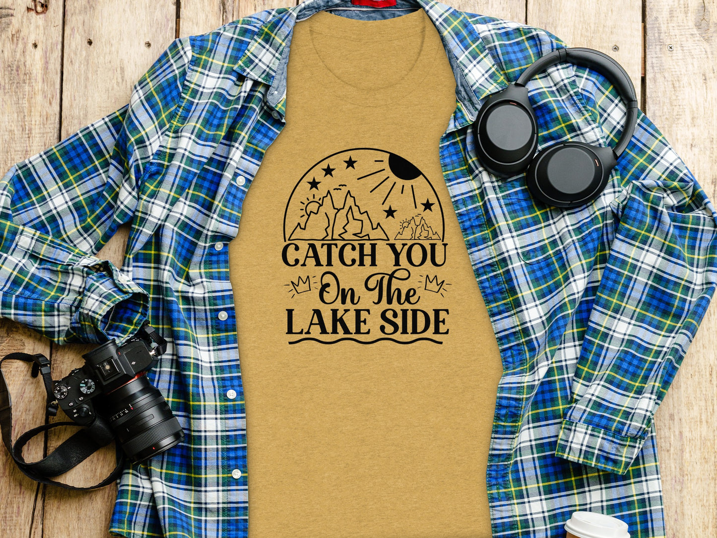 Catch You On The Lake Side Graphic Design Unisex T-Shirt T-Shirt - Outdoor & Adventure Collection - Mile Marker 16 Gear by Cloud 16 Clothing Co.