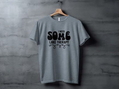 I Need Some Lake Therapy Funny Summer Vacation T-Shirt T-Shirt - Outdoor & Adventure Collection - Mile Marker 16 Gear by Cloud 16 Clothing Co.