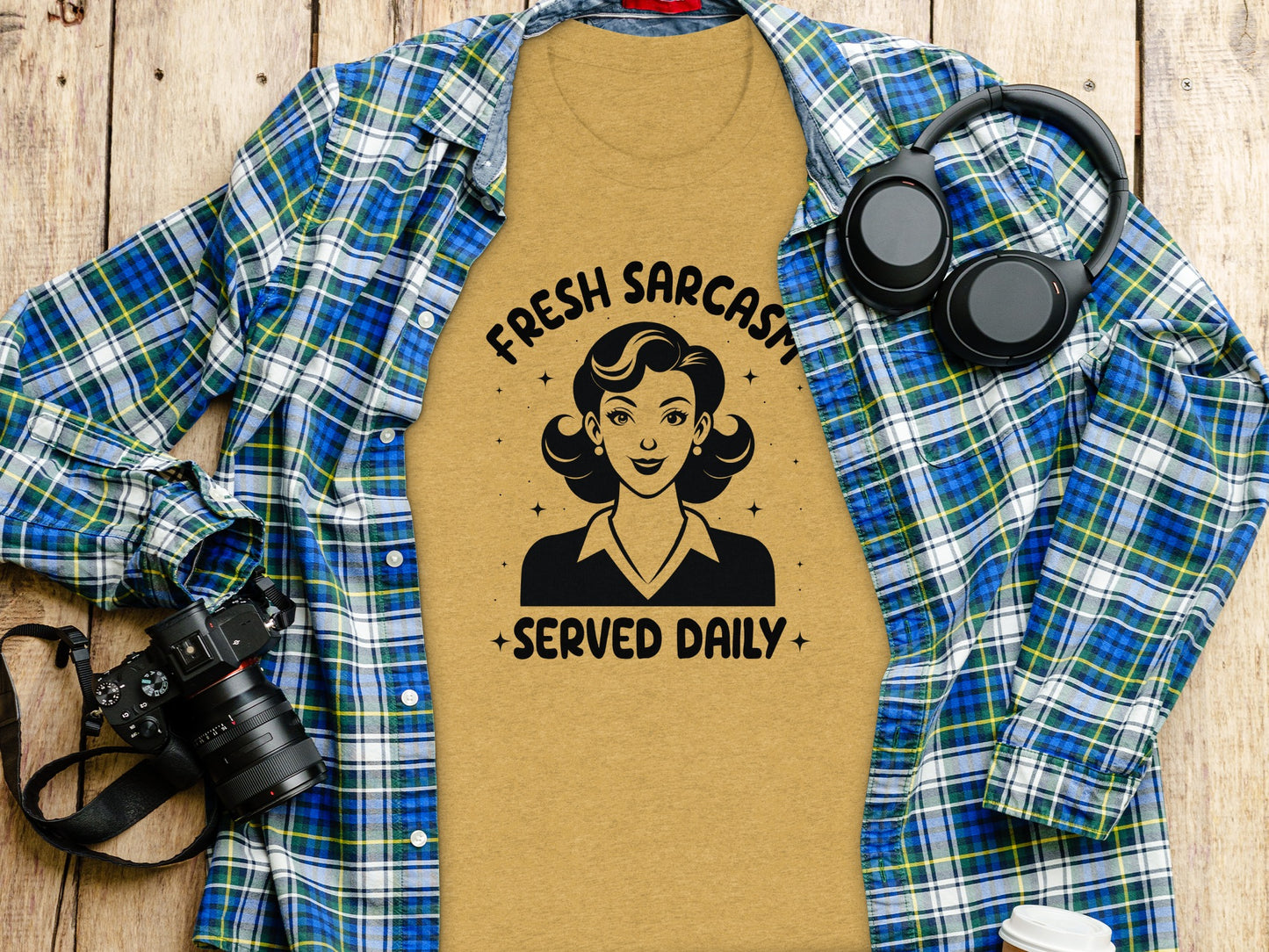 Fresh Sarcasm Served Daily Graphic T-shirt