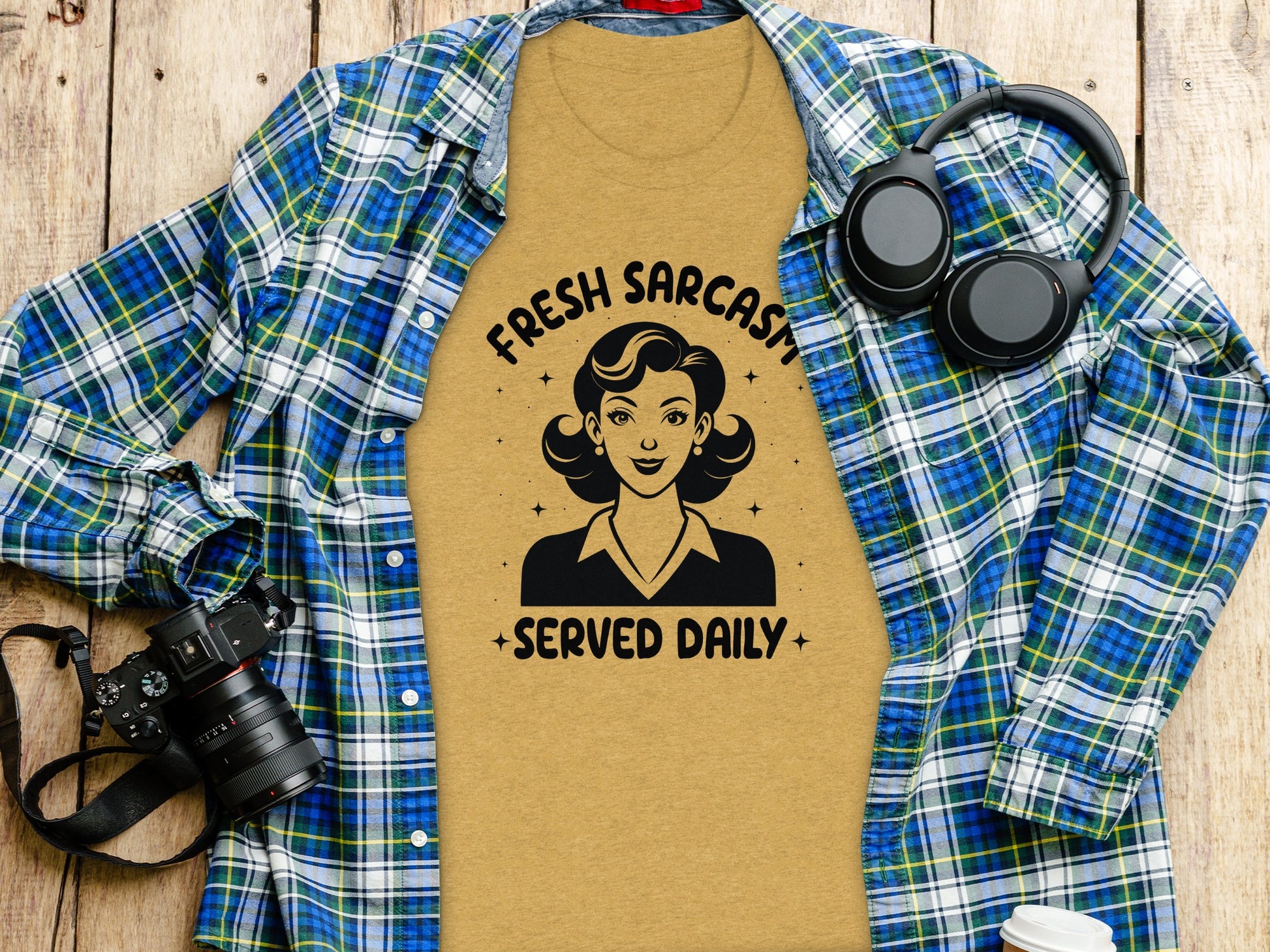 Fresh Sarcasm Served Daily Graphic T-shirt