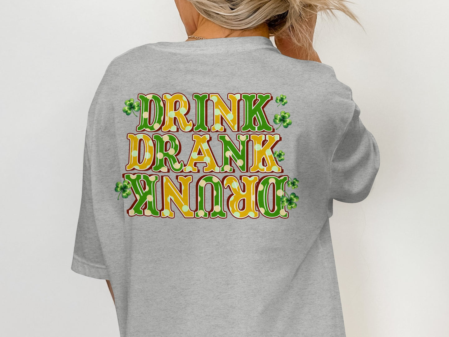 Scrappy Malone's Bar, Irish Pub Design, Shamrock Clover Green Bar Logo, Personalized Bar Sign, St Patricks Day Theme T-Shirt - Scrappy Malone's Bar 100-Proof Humor - Cloud 16 Clothing Co.