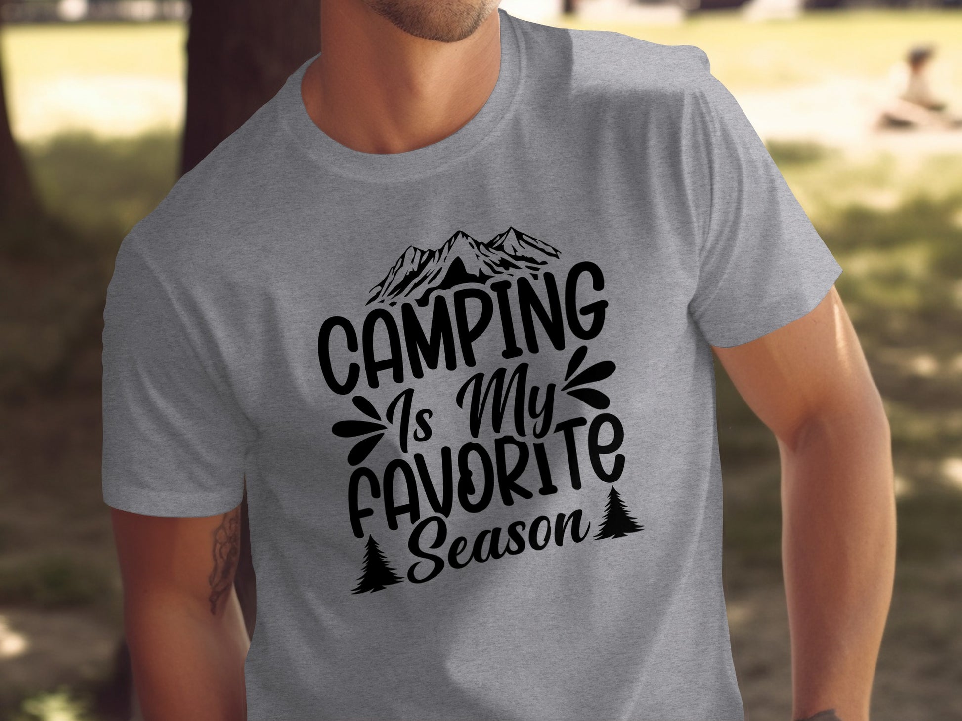 Camping Is My Favorite Season Graphic Outdoor Adventure T-Shirt T-Shirt - Outdoor & Adventure Collection - Mile Marker 16 Gear by Cloud 16 Clothing Co.