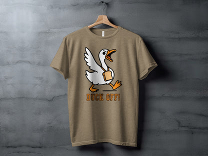 Duck Off Funny Duck Graphic T-Shirt for Casual Wear