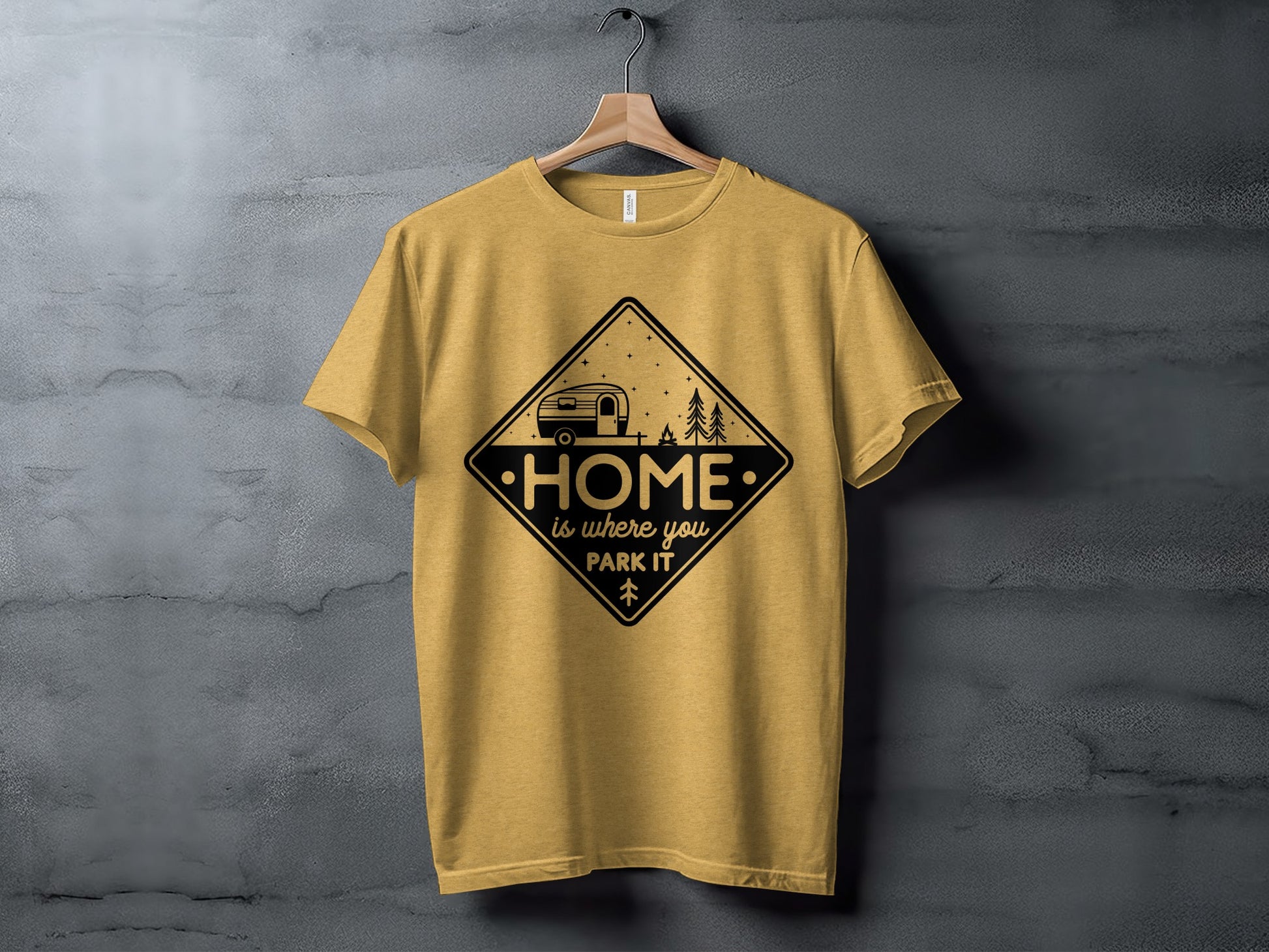 Home Is Where You Park It Camping RV Adventure T-Shirt T-Shirt - Outdoor & Adventure Collection - Mile Marker 16 Gear by Cloud 16 Clothing Co.