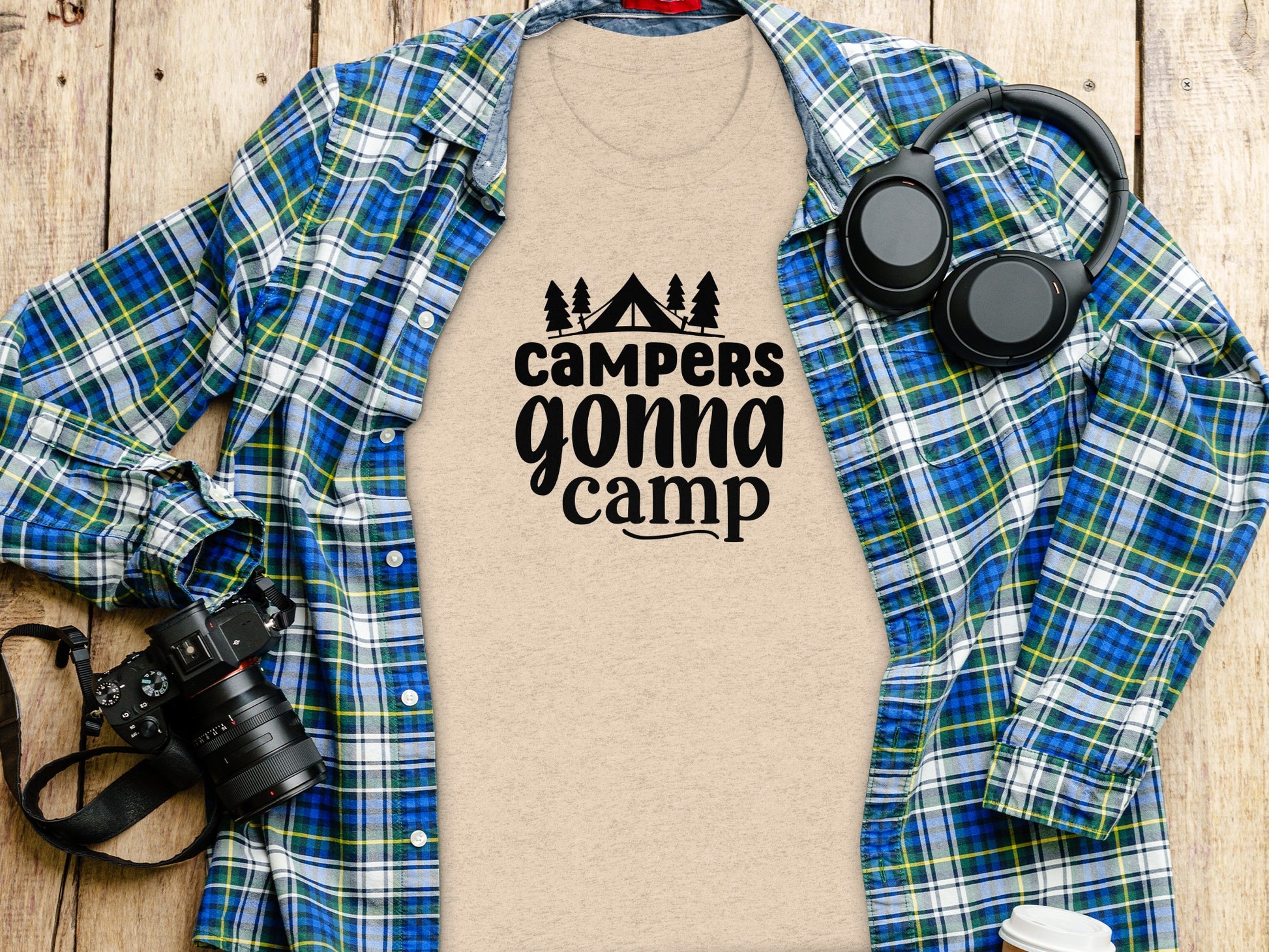 Campers Gonna Camp Camping Outdoor Adventure T-Shirt T-Shirt - Outdoor & Adventure Collection - Mile Marker 16 Gear by Cloud 16 Clothing Co.