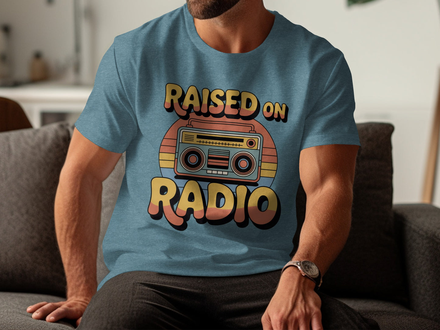 Raised on Radio Retro Style Graphic T-Shirt