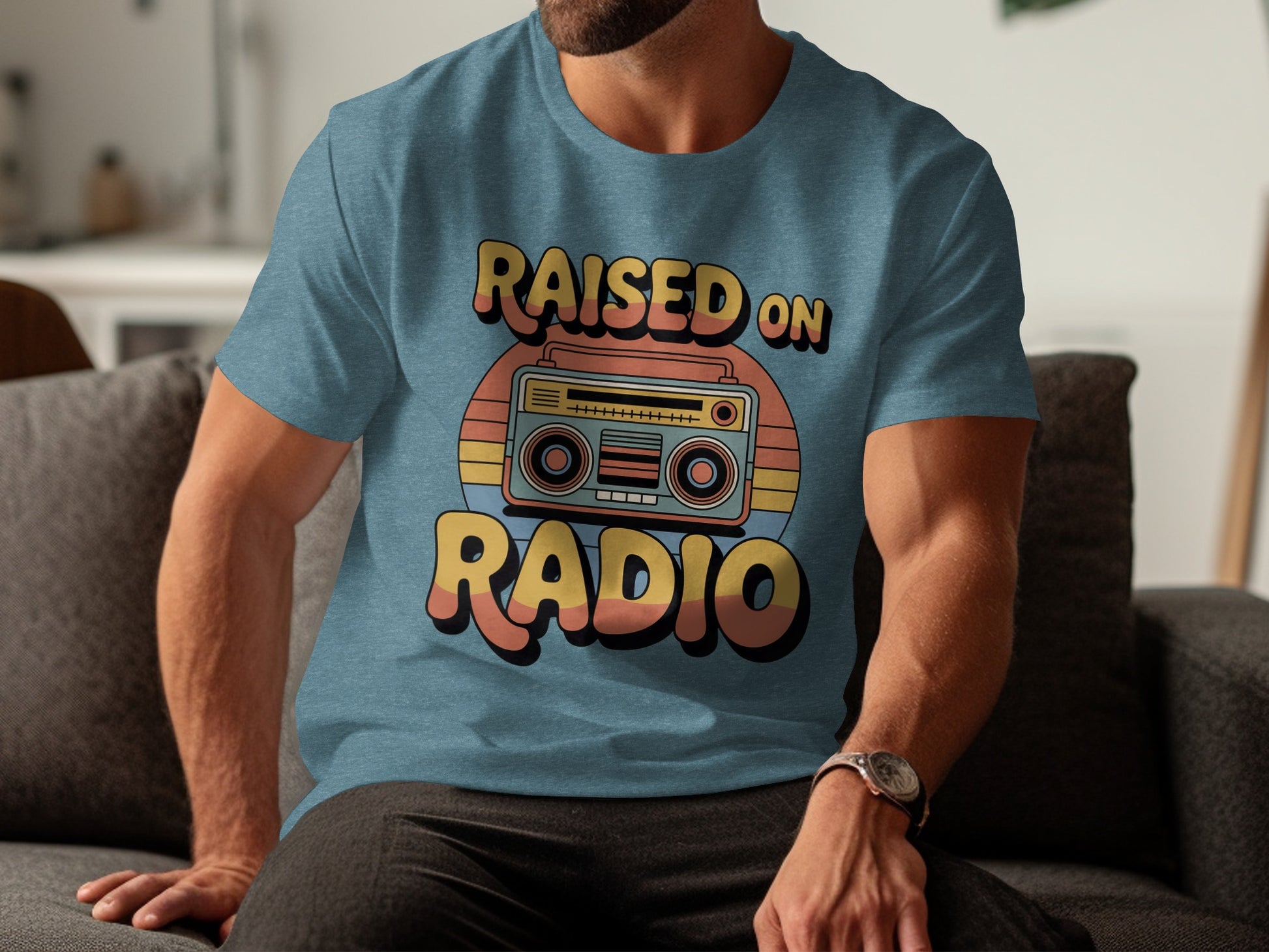 Raised on Radio Retro Style Graphic T-Shirt