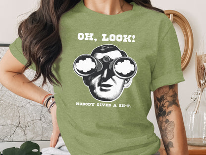 OH LOOK Nobody Gives A Sh*t Graphic T-Shirt
