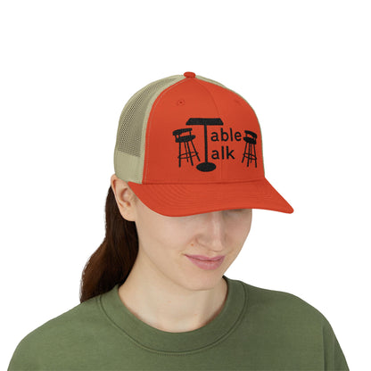 Table Talk Logo Embroidered Snapback Trucker Cap