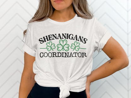 Shenanigans Coordinator Clover Graphic T-Shirt