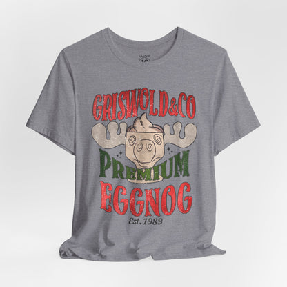 Griswold & Co. Premium Eggnog Christmas T-Shirt - Vintage Holiday Graphic Tee